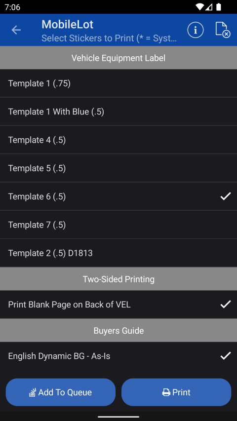 Print Window Stickers and Buyers Guide Labels | Digital Lot